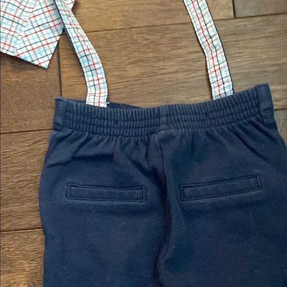 Janie and Jack Plaid Shirt and Navy Pants Set - Picture 9 of 9